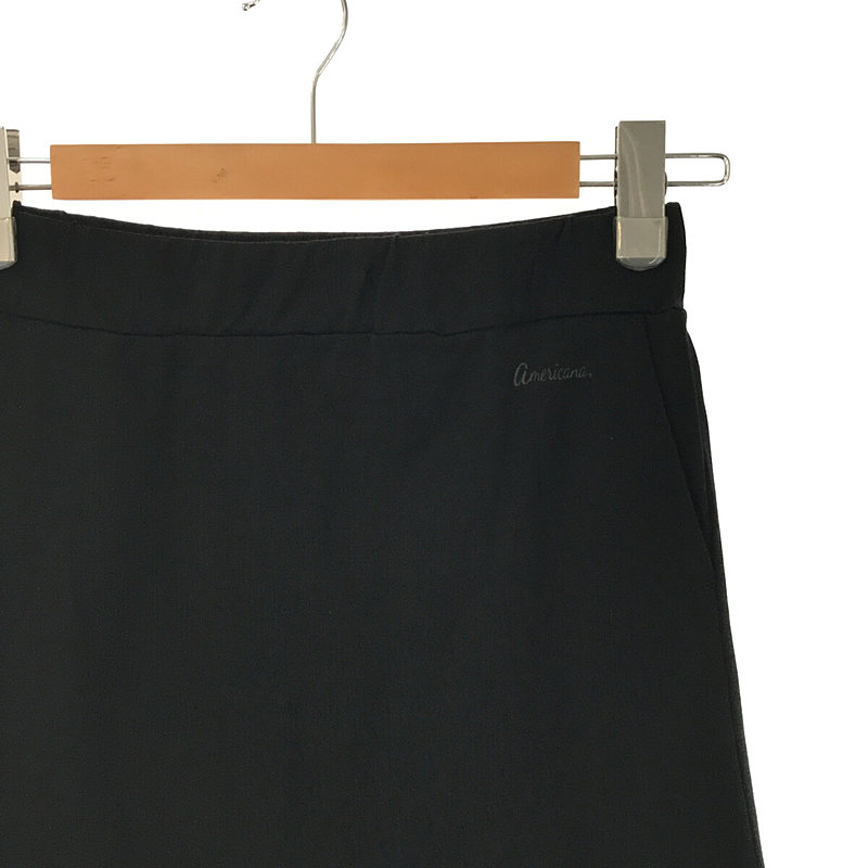 Americana / アメリカーナ コットン バック スリット ロング フレア イージー スカート