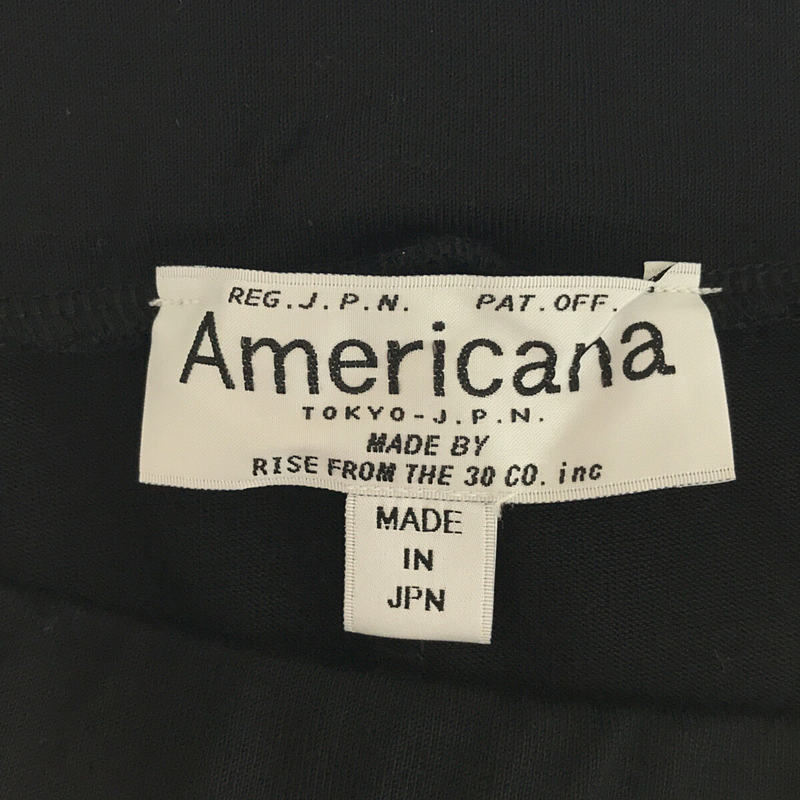 Americana / アメリカーナ コットン バック スリット ロング フレア イージー スカート