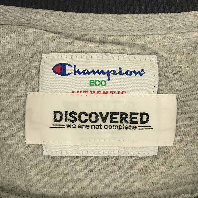 DISCOVERED / ディスカバード NEWSED リメイクアイテム Wide Champion Sweat 再構築 ワイド チャンピオン スウェット ビッグシルエット トレーナー