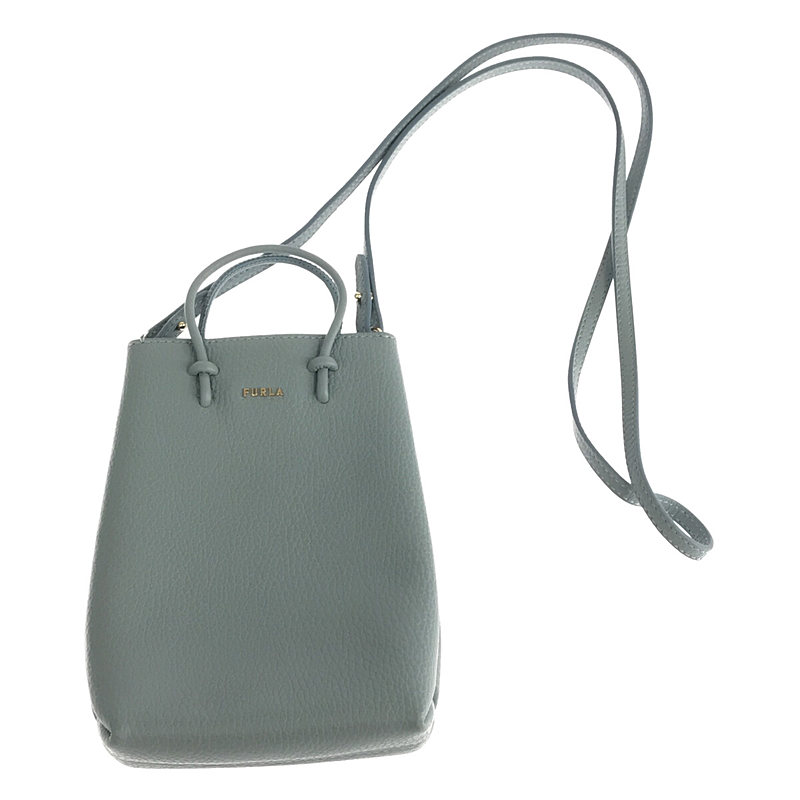 FURLA / フルラ ESSENTIAL MINI VERTICAL CROSSBODY レザー ミニ クロスボディ ショルダー バッグ 保存袋付き