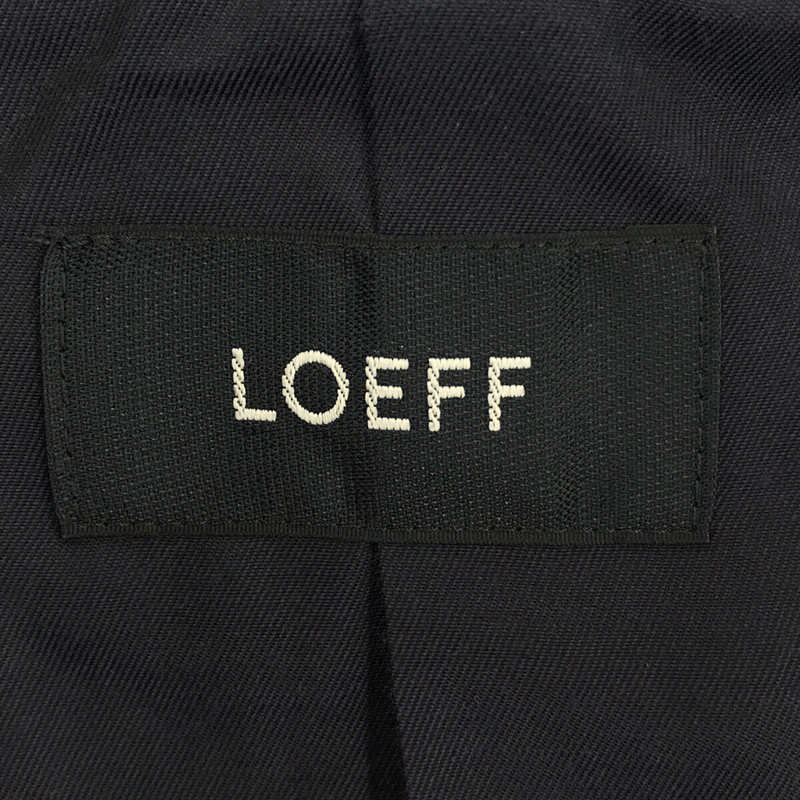 LOEFF / ロエフ チンストラップ付き オックスバルカラー ロング コート