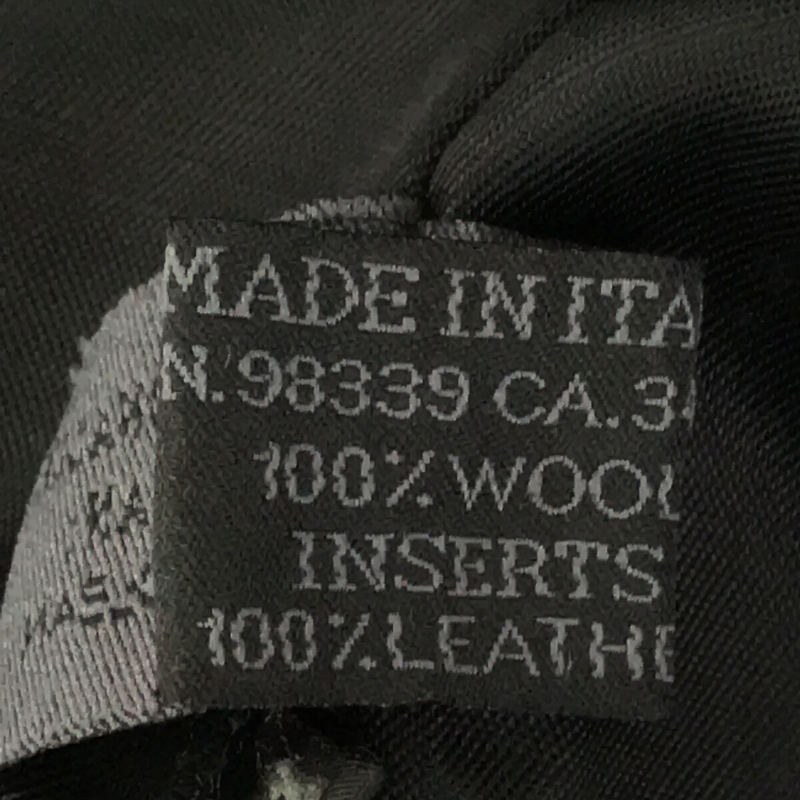 PRADA / プラダ イタリア製 ウール ツイル レザー パイピング コート