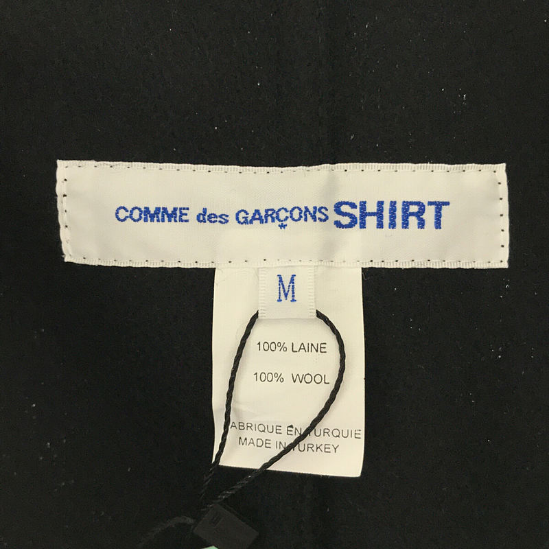 COMME des GARCONS SHIRT / コムデギャルソンシャツ wool broadcloth plain with workstitch ウール ブロードクロス プレイン コート