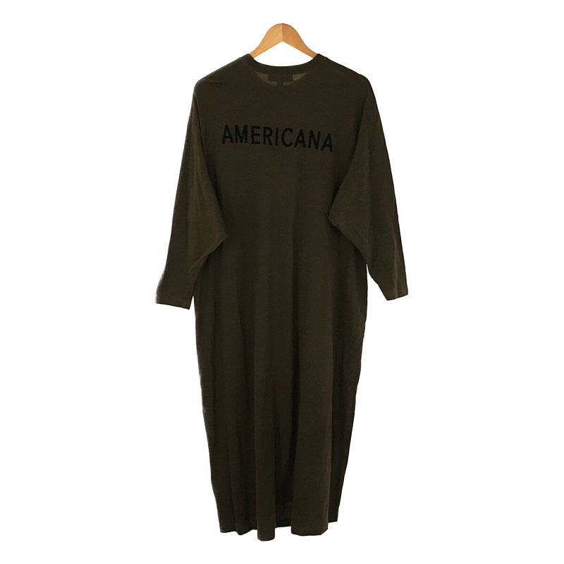 Americana / アメリカーナ × AMERICANA アメリカーナ 別注 ハイネックサイドZIPロングスウェット ワンピース
