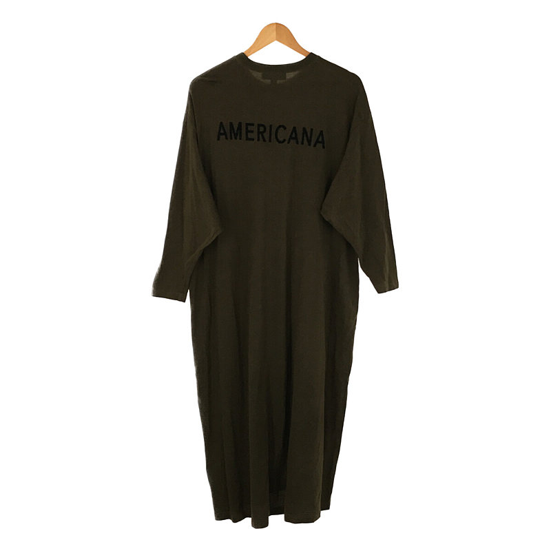 × AMERICANA アメリカーナ 別注 ハイネックサイドZIPロングスウェット ワンピースAmericana / アメリカーナ