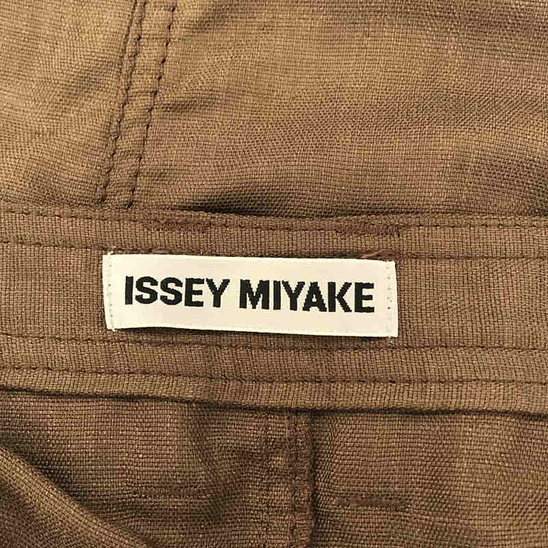 ISSEY MIYAKE / イッセイミヤケ ポリエステル サイド ポケット 立体 切替 パンツ