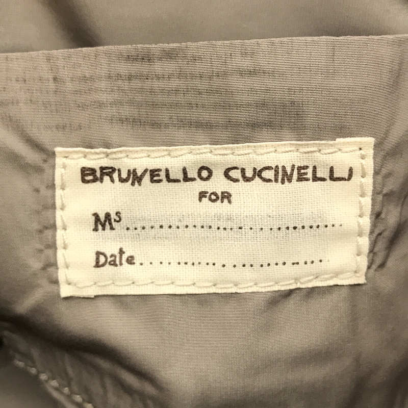 BRUNELLO CUCINELLI / ブルネロクチネリ 2way ラムレザー オーストリッチ ストレッチ ハンドバッグ 保存袋付き