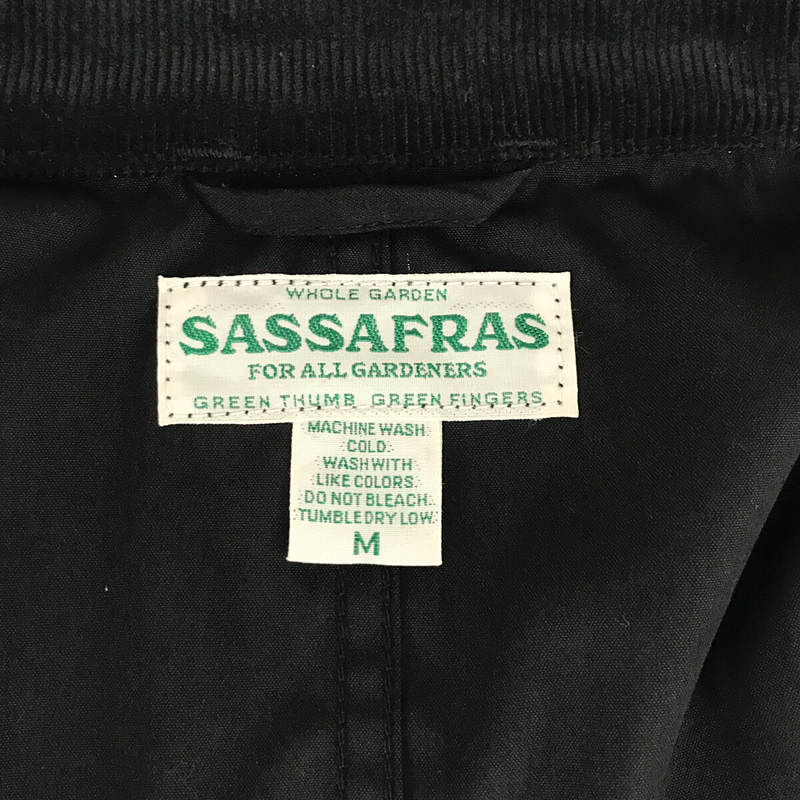 SASSAFRAS / ササフラス Digs Crew Coat-C/N Oxford-Black ディグズクルーコート コットンナイロンオックスフォード モッズコート