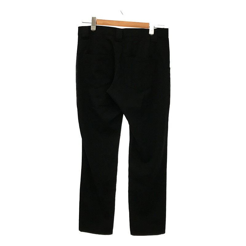 YOHJI YAMAMOTO +NOIR / ヨウジヤマモトプリュスノアール ウール ワーク ディティール ストレート スラックス