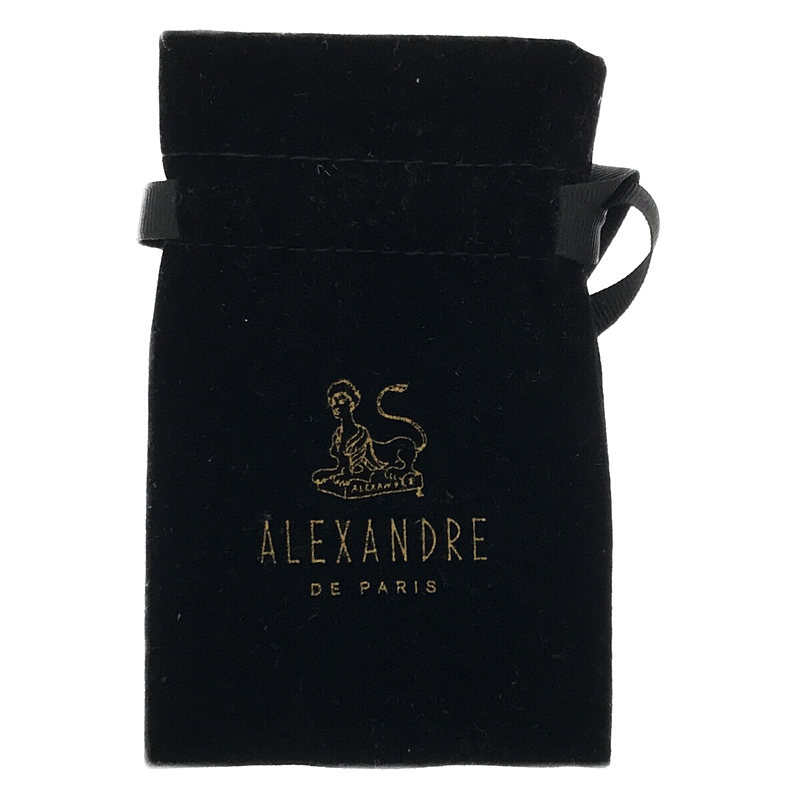 ALEXANDRE DE PARIS / アレクサンドル ドゥ パリ バタフライ ラインストーン ビジュー バレッタ 保存袋付き