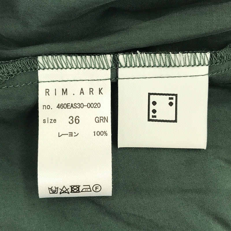 RIM.ARK / リムアーク Tie SH レーヨン タイ シャツ ブラウス