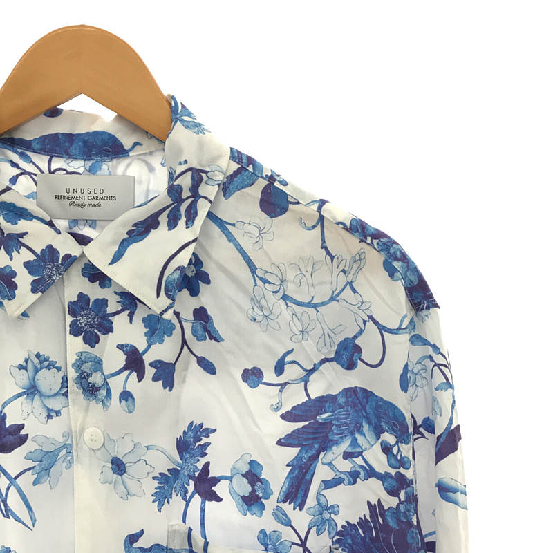 Museo Del Prado x UNUSED Flower print short sleeve shirt 開襟シャツUNUSED /  アンユーズド