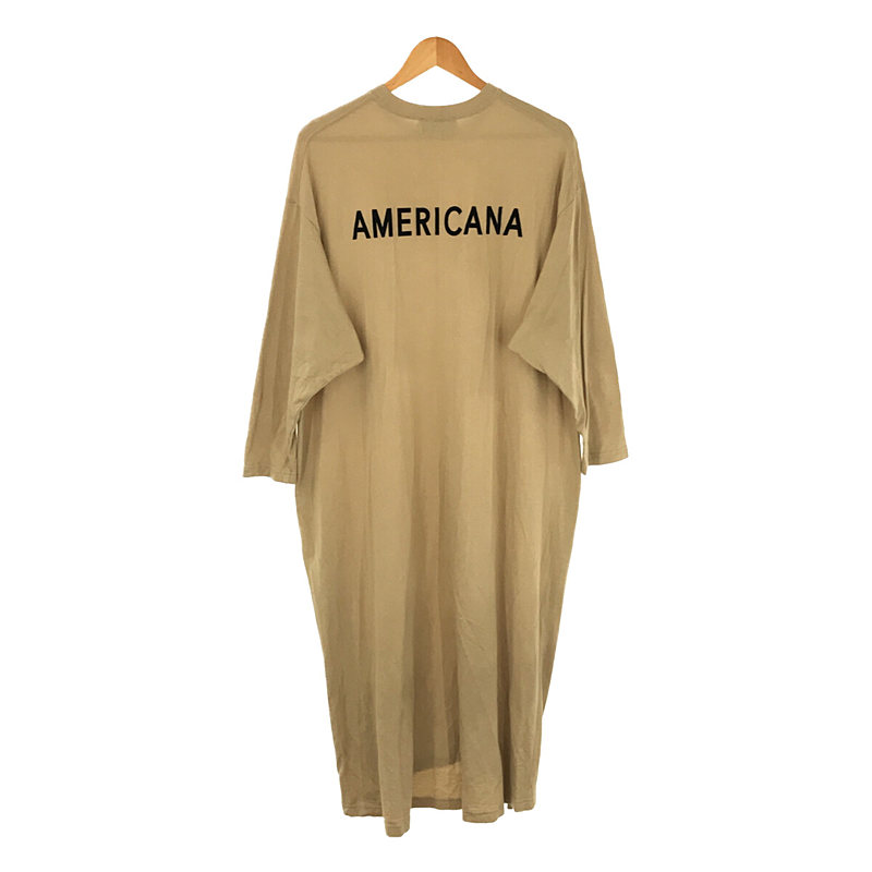 × AMERICANA アメリカーナ 別注 ハイネックサイドZIPロング スウェット ワンピースAmericana / アメリカーナ