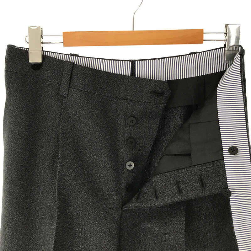 IGARASHI TROUSERS / 五十嵐トラウザーズ 1タック ウールワイドトラウザーズ パンツ