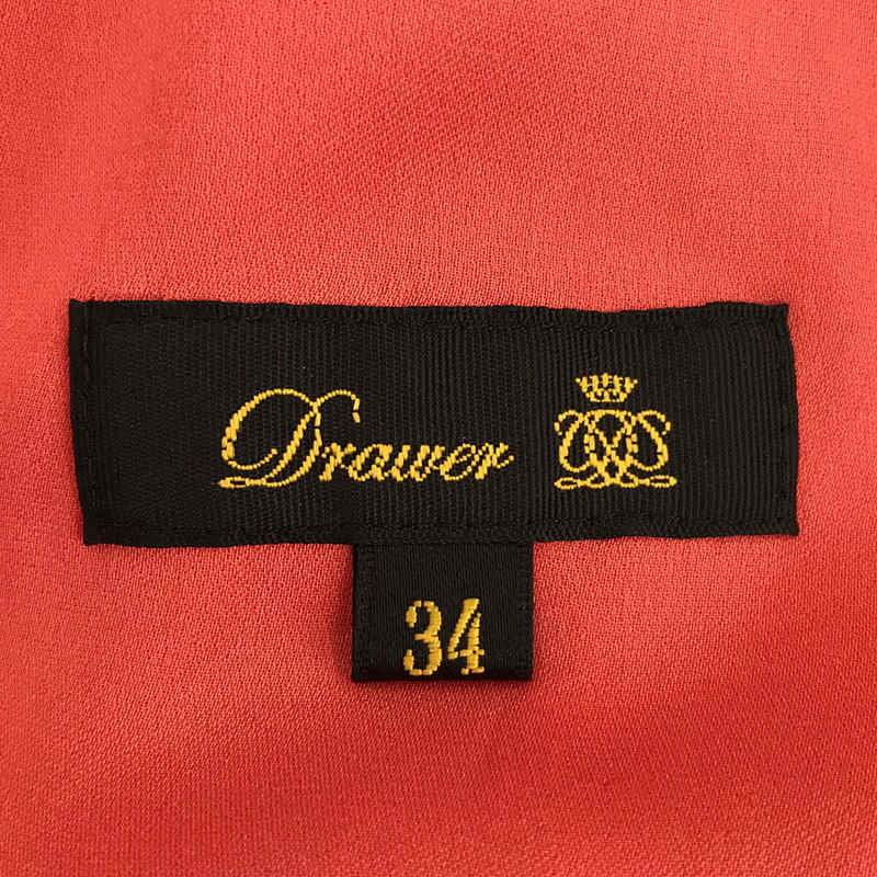 Drawer / ドゥロワー シルク ストレッチ サテン ウェスト ドロー パンツ