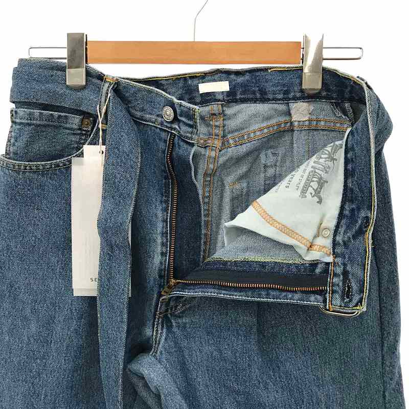 SEEALL / シーオール RECONSTRUCTED BELTED BAGGY DENIM Levi's 再構築 バギー デニム パンツ ベルト付き