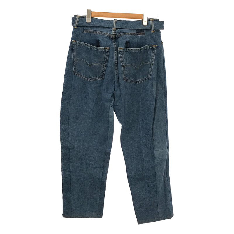 RECONSTRUCTED BELTED BAGGY DENIM Levi's 再構築 バギー デニム パンツ ベルト付きSEEALL / シーオール