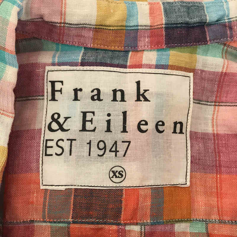 Frank&Eileen / フランクアンドアイリーン リネン チェック レギュラーカラー シャツ