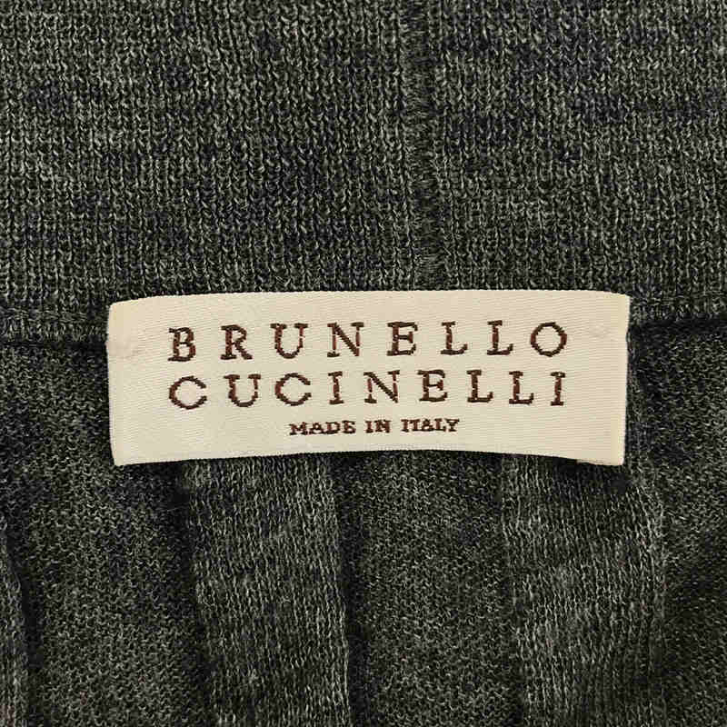 BRUNELLO CUCINELLI / ブルネロクチネリ シルクアルパカ ビッグボタン 薄手ニット カーディガン