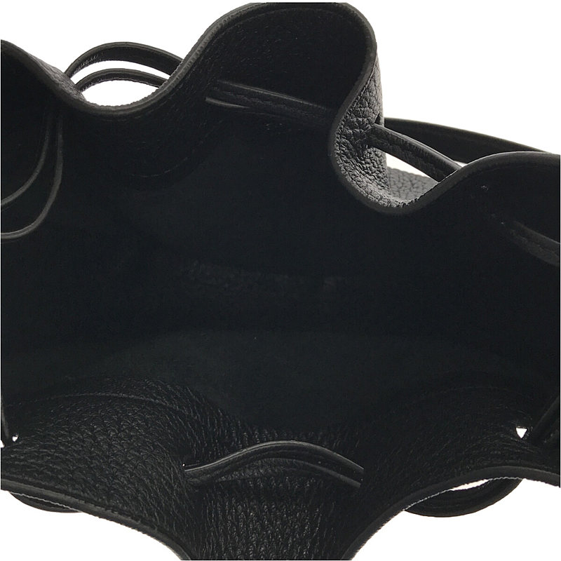 THE ROW / ザロウ ドロー ストリング レザー ショルダーバッグ 保存袋付き