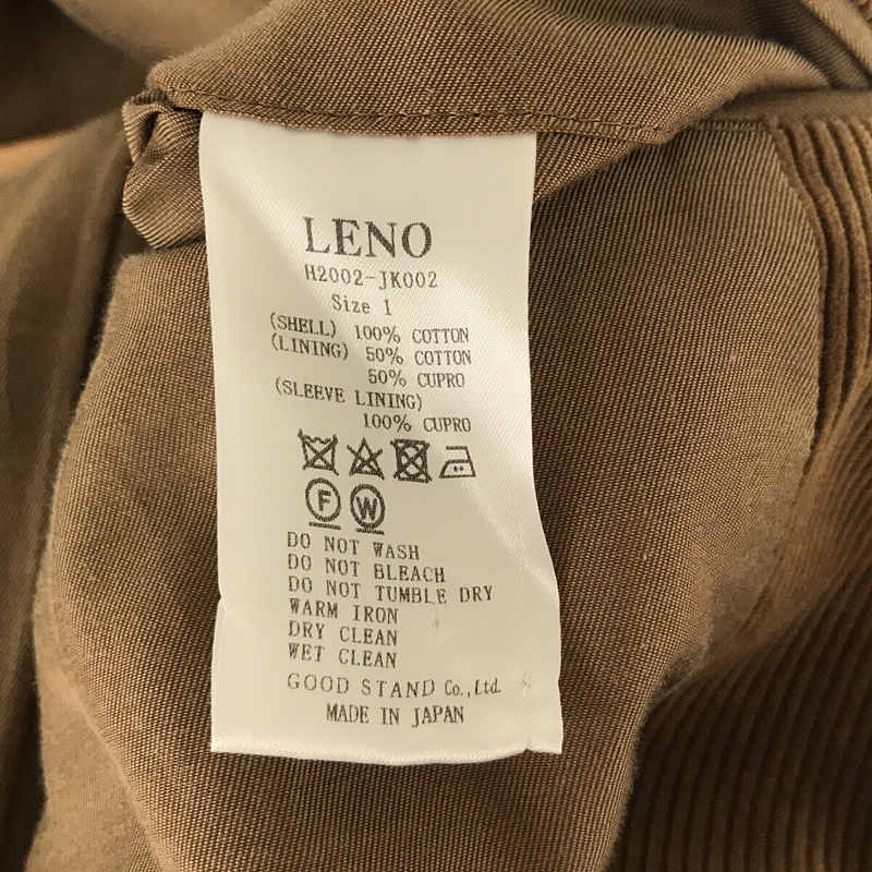 2BUTTON CORDUROY JACKET コーデュロイジャケット ユニセックスLENO / リノ