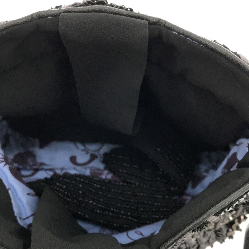 JAMIN PUECH / ジャマンピエッシュ スパンコール ラインストーン 刺繍 ビジュー ハンド バッグ 保存袋付き