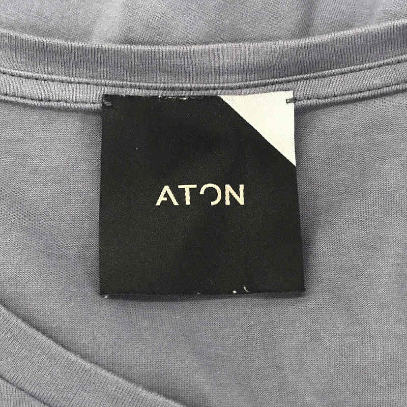 ATON / エイトン ラウンドヘム S/S Tシャツ