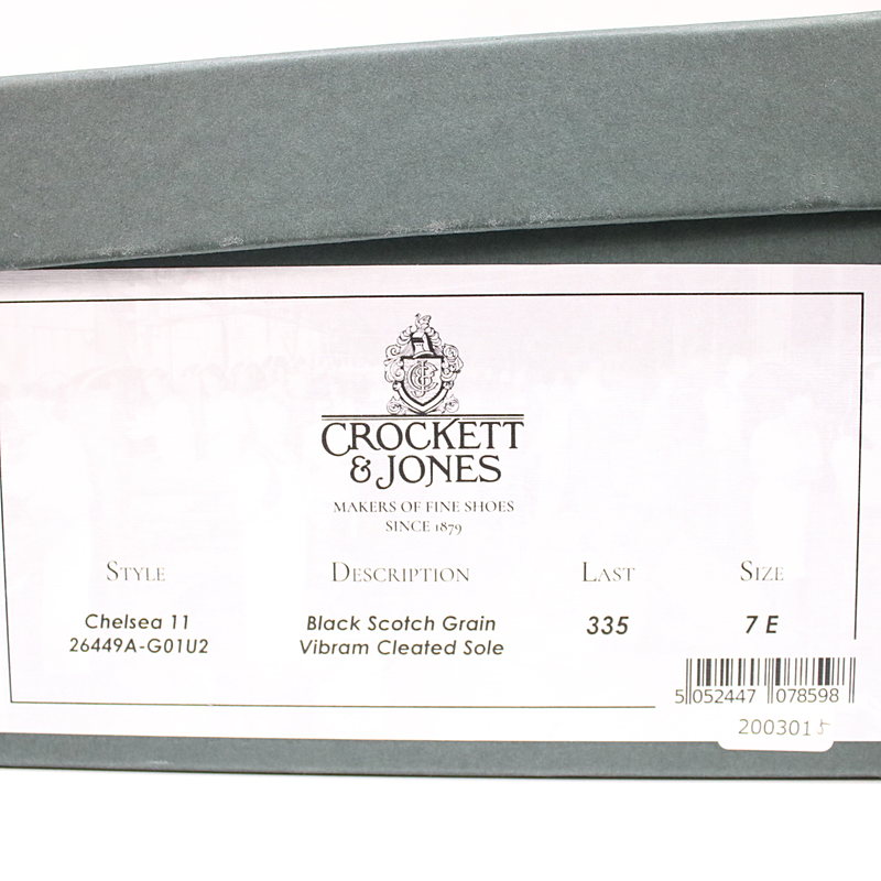 CROCKETT&JONES / クロケット&ジョーンズ CHELSEA 11 グレインレザーチェルシー11 サイドゴア ブーツ 