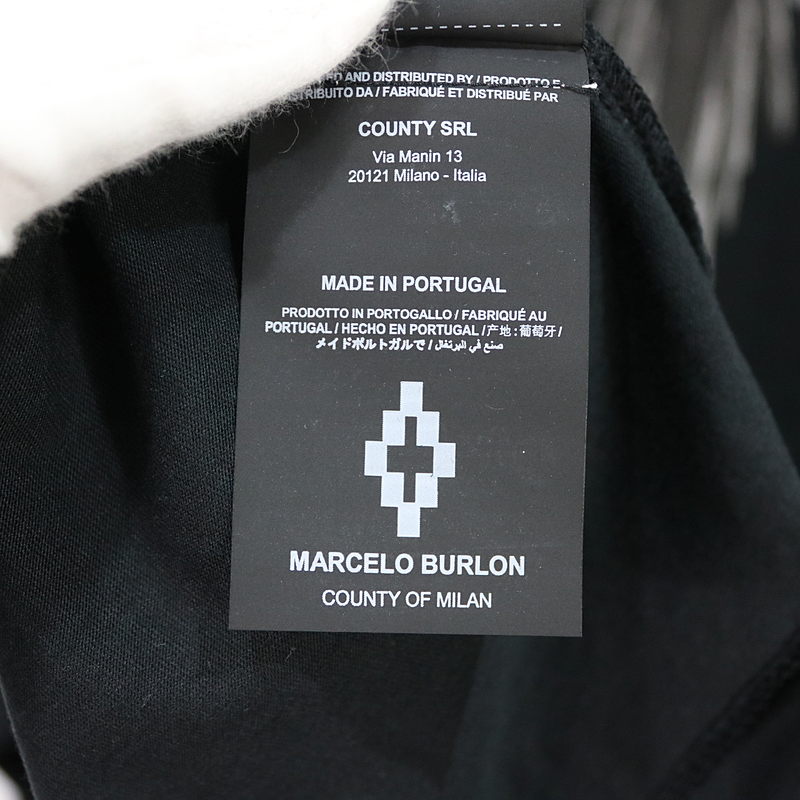 Marcelo Burlon / マルセロバーロン フェザープリント長袖Tシャツ