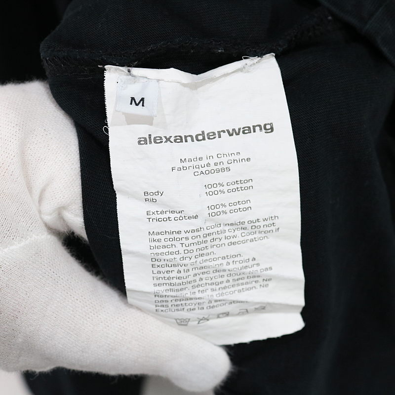 ALEXANDER WANG / アレキサンダーワン Boss Long Sleeve Tee ボスプリント長袖Tシャツ