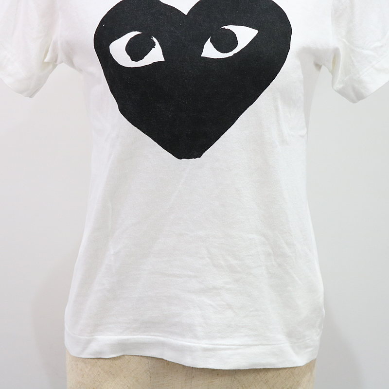 PLAY COMME des GARCONS / プレイコムデギャルソン ハートロゴプリント半袖Tシャツ