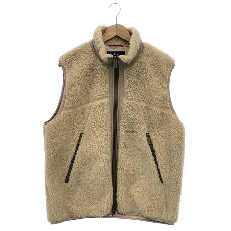 Plage - 【美品】  Plage / プラージュ | 2022AW | 【 WOOLRICH / ウールリッチ 】別注 NEW TERRA PILE FLEECE / フリース ボア ベスト | M | アイボリー | レディース WOOLRICH / ウールリッチ 】別注 NEW TERRA PILE FLEECE