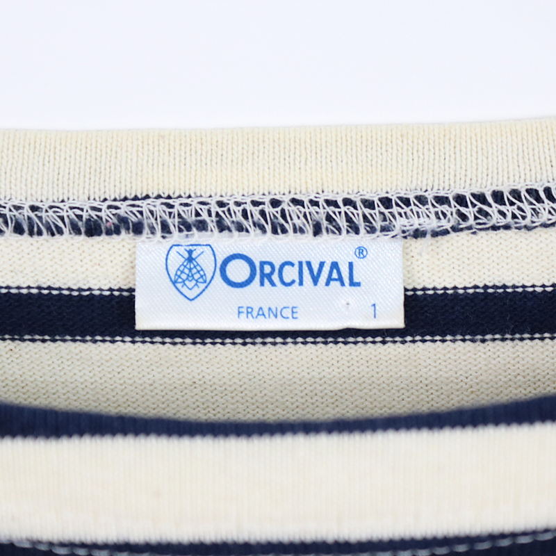 ORCIVAL / オーチバル ボートネックボーダーバスクシャツ