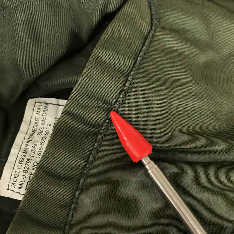 AVIREX / アヴィレックス USA製 MA-1 バックロゴリバーシブルフライトジャケット