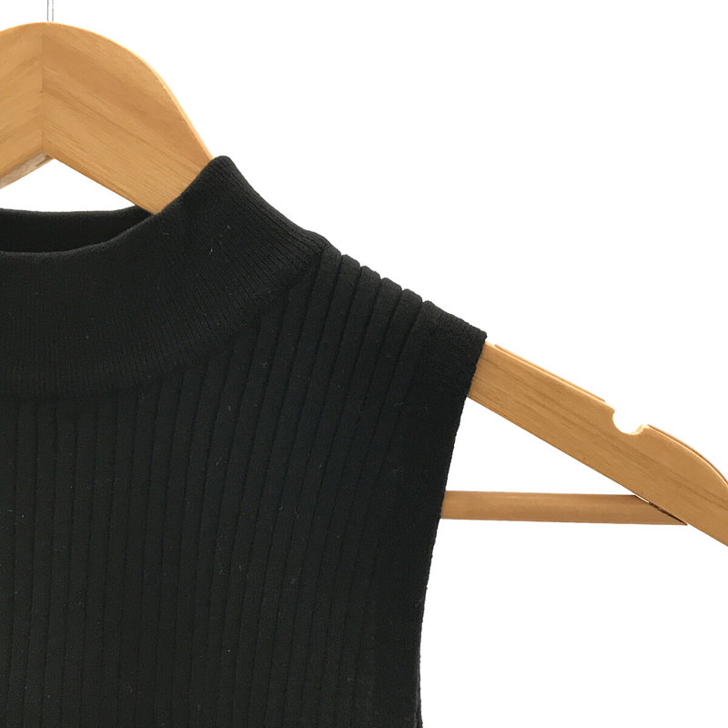 UN3D / アンスリード ベルトデザインノースリーブ リブニット