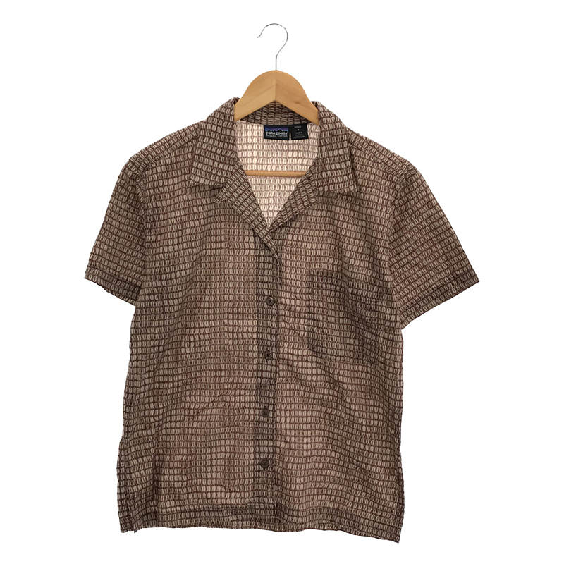 Organic Cotton コーヒー豆 オープンカラーシャツ