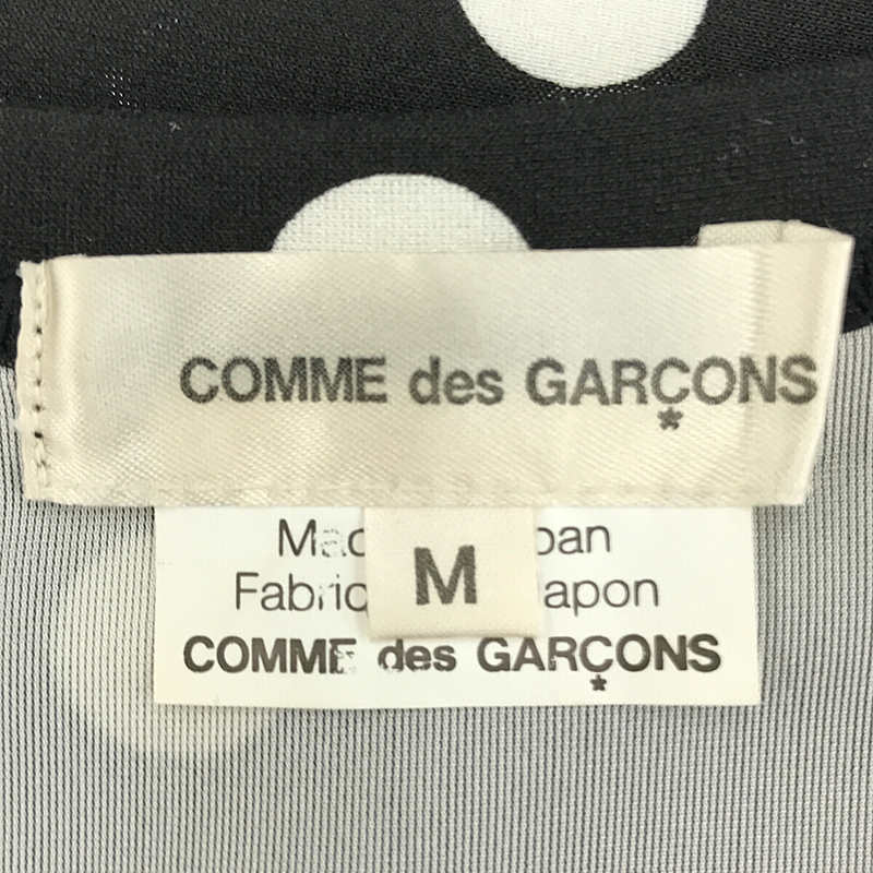 COMME des GARCONS / コムデギャルソン ポリエステル ドットノースリーブワンピース