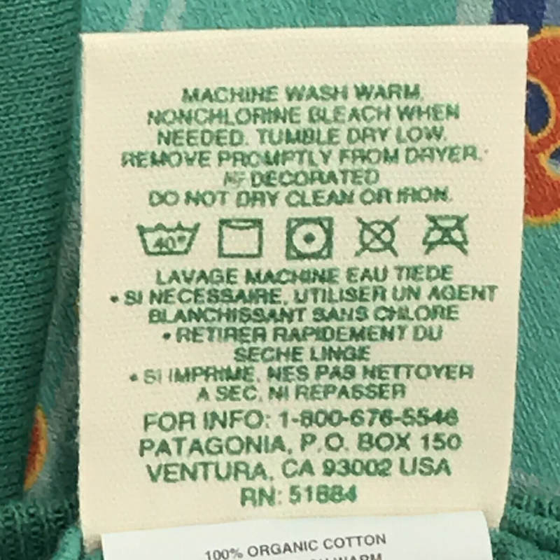Patagonia / パタゴニア Organic Cotton USA製 プリントキッズTシャツ