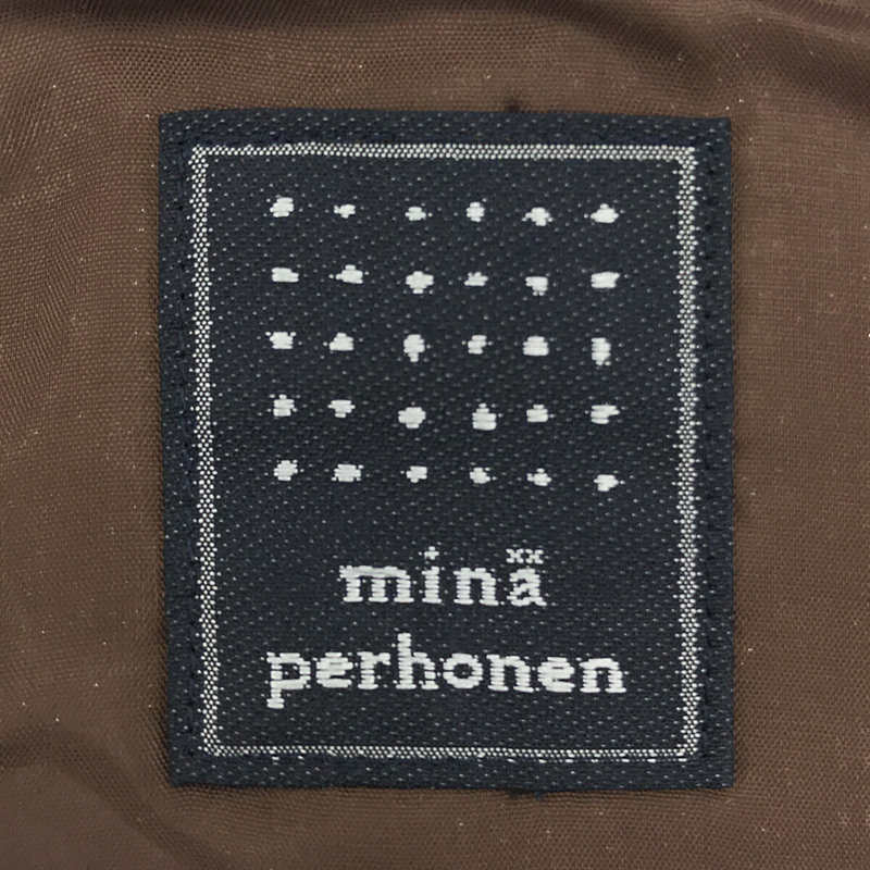 mina perhonen / ミナペルホネン piece 異素材パッチワーク総柄台形スカート