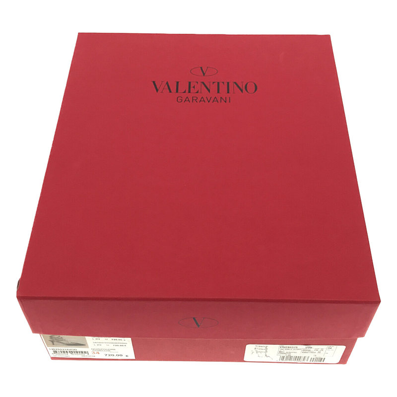 VALENTINO / ヴァレンティノ アンクルストラップ ロックスタッズ ポインテッドトゥ パンプス