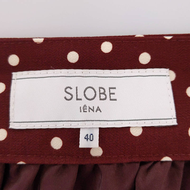 SLOBE IENA / スローブイエナ ドット ロングスカート