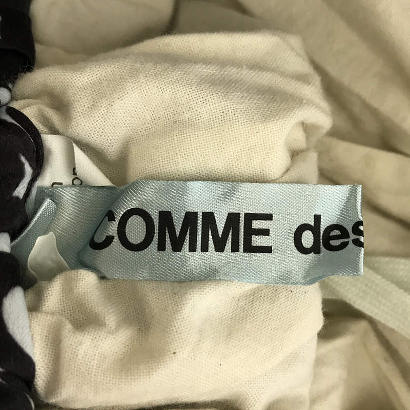 COMME des GARCONS / コムデギャルソン ポリエステル総英字プリント イージースカート