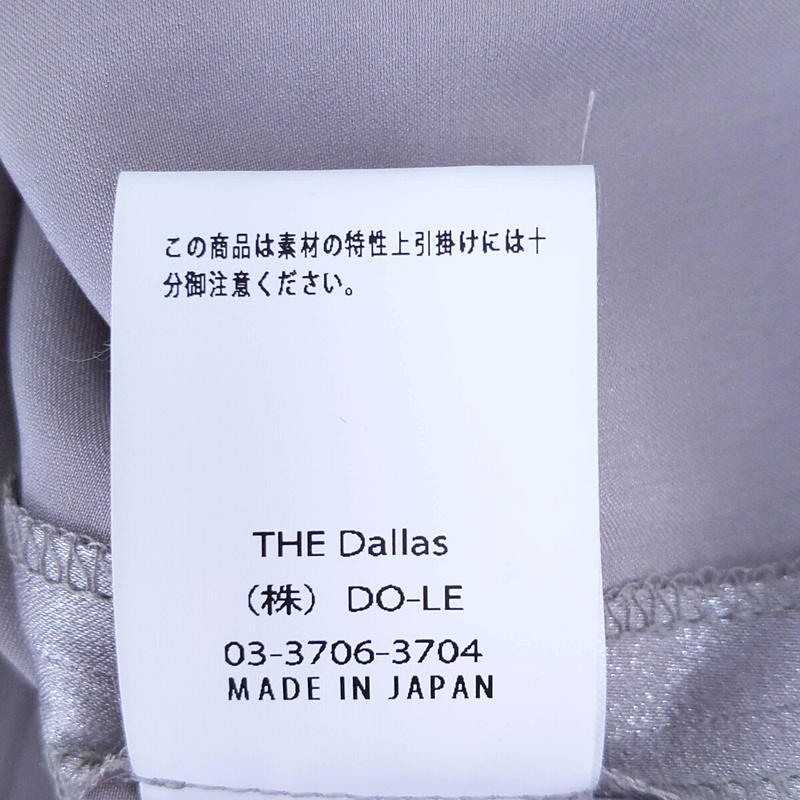 THE Dallas / ダラス PIPING SHIRT パイピング ラメサテンパジャマシャツ