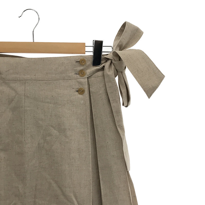 linen wrap tuck skirt リネンラップタックスカートfoufou / フーフー