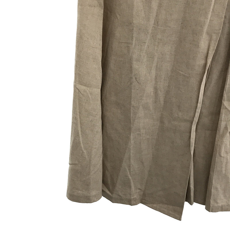 foufou / フーフー linen wrap tuck skirt リネンラップタックスカート