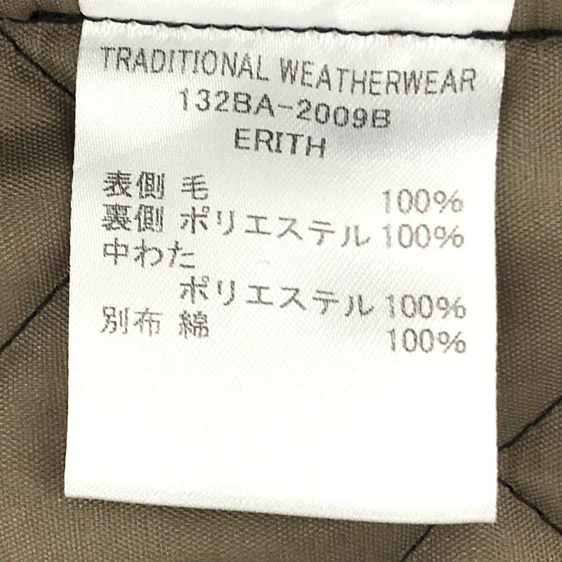 Traditional Weatherwear / トラディショナルウェザーウェア ERITH ウールキルティングフーテッドコート