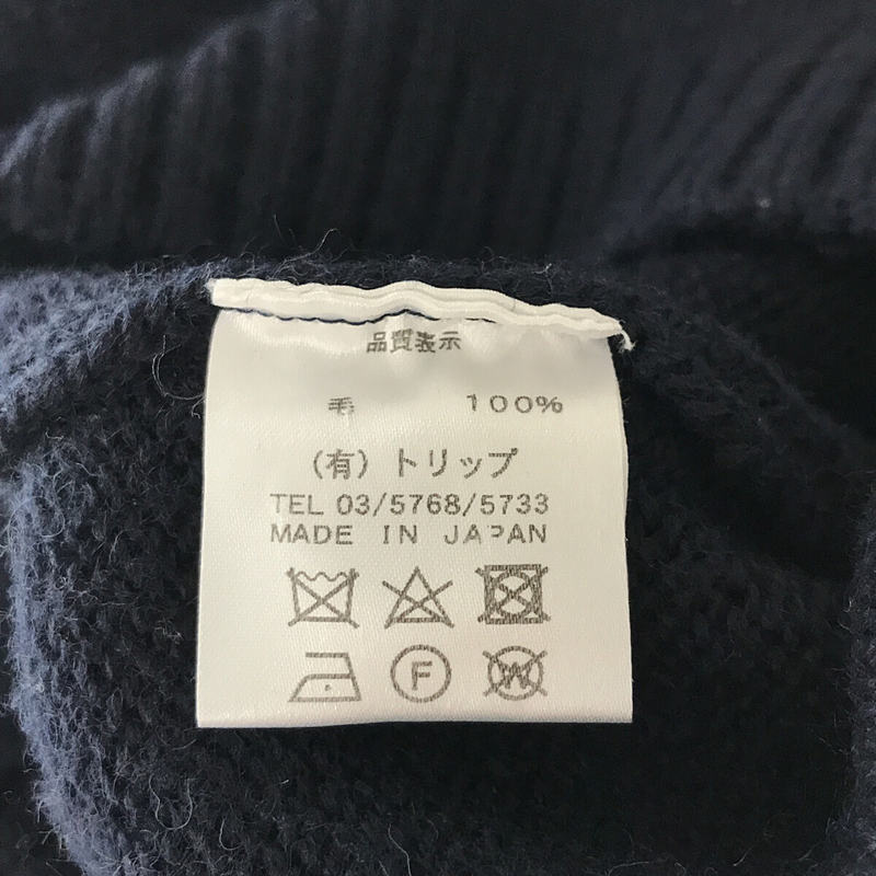 RINEN / リネン ウール ミドルゲージニット