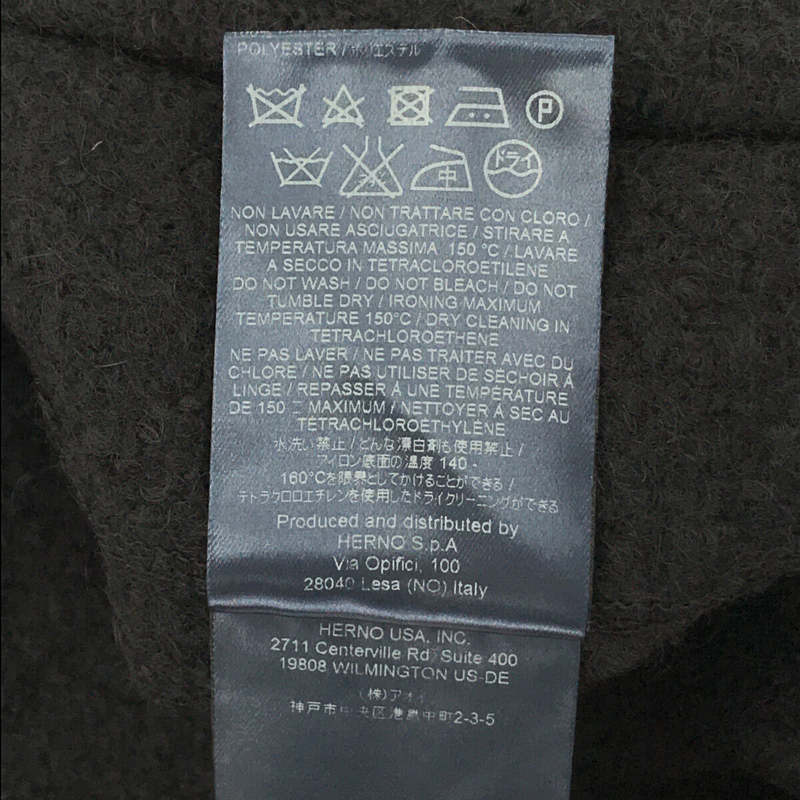 HERNO / ヘルノ 中綿ライナー付き ウール ロングコート