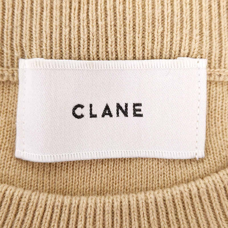 CLANE / クラネ SQUARE TUCK SLEEVE KNIT TOPS