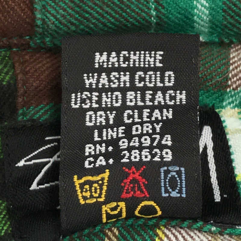 STUSSY / ステューシー パッチワーク チェック シャツ